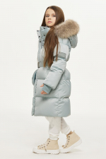 Пальто для девочки GnK З1-015 превью фото